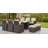 Theone 6 - Person Wicker Patio Dining Set with Rectangular Table , Cushions Included