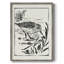 Linocut Style Seabird III, reproduction encadrée - bois massif-242438385