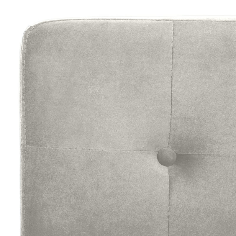 Chaise d'appoint rembourrée Walsh, Gris