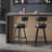 Angelleah Stools with Back, Synthetic Leather-973653298-974126474