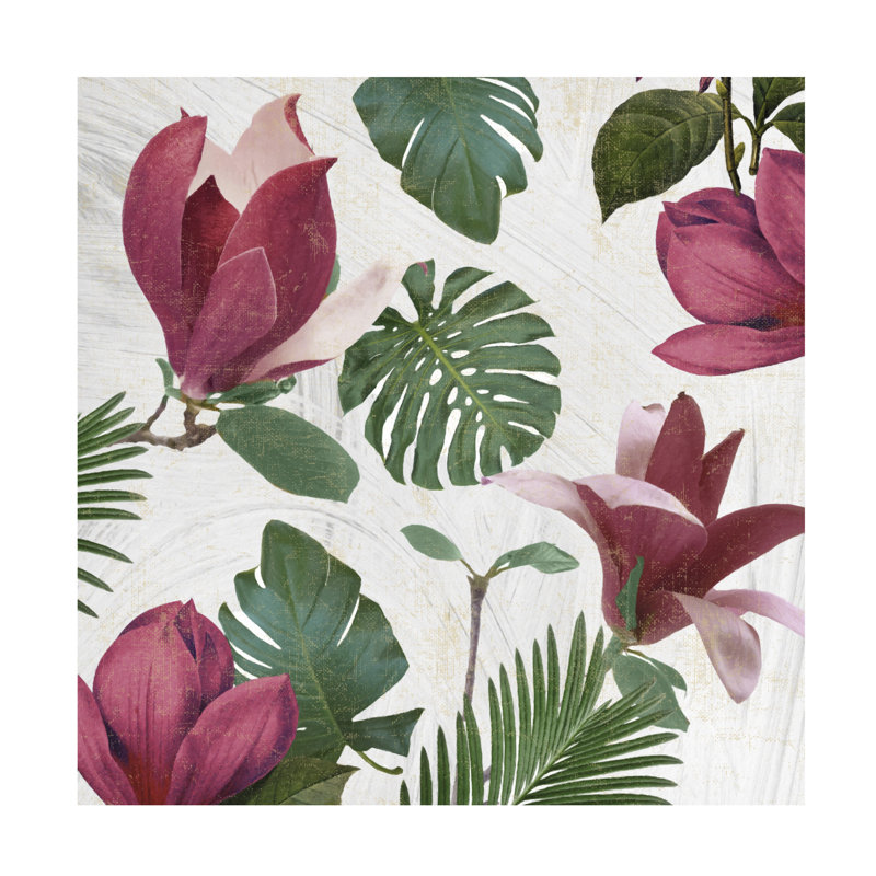 Art sur toile Sasha Magnolia, 14" H x 14" W