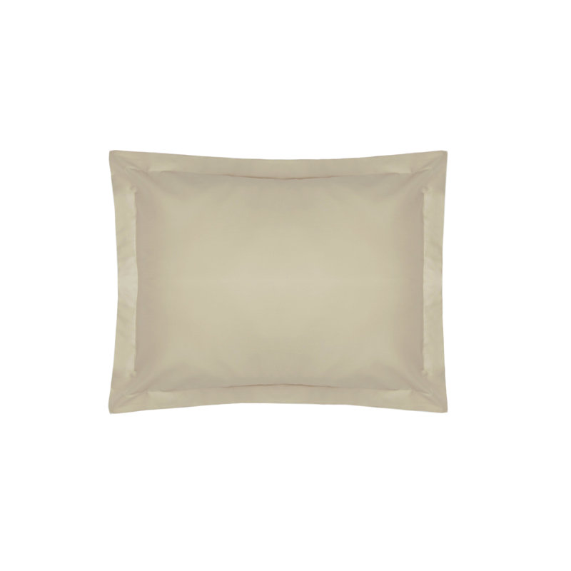 Percale Oxford Pillow Case, Mushroom