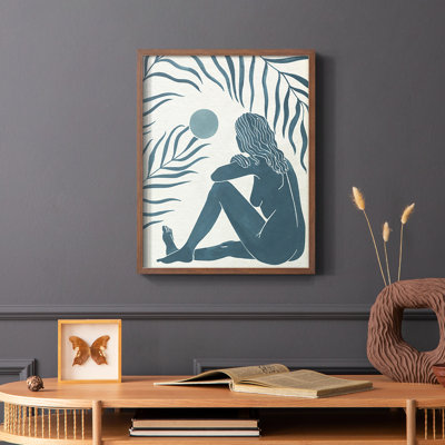 Moon Gazer II, reproduction encadrée - bois massif