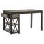 Table de salle à manger à hauteur de comptoir 1pc avec tiroirs de rangement