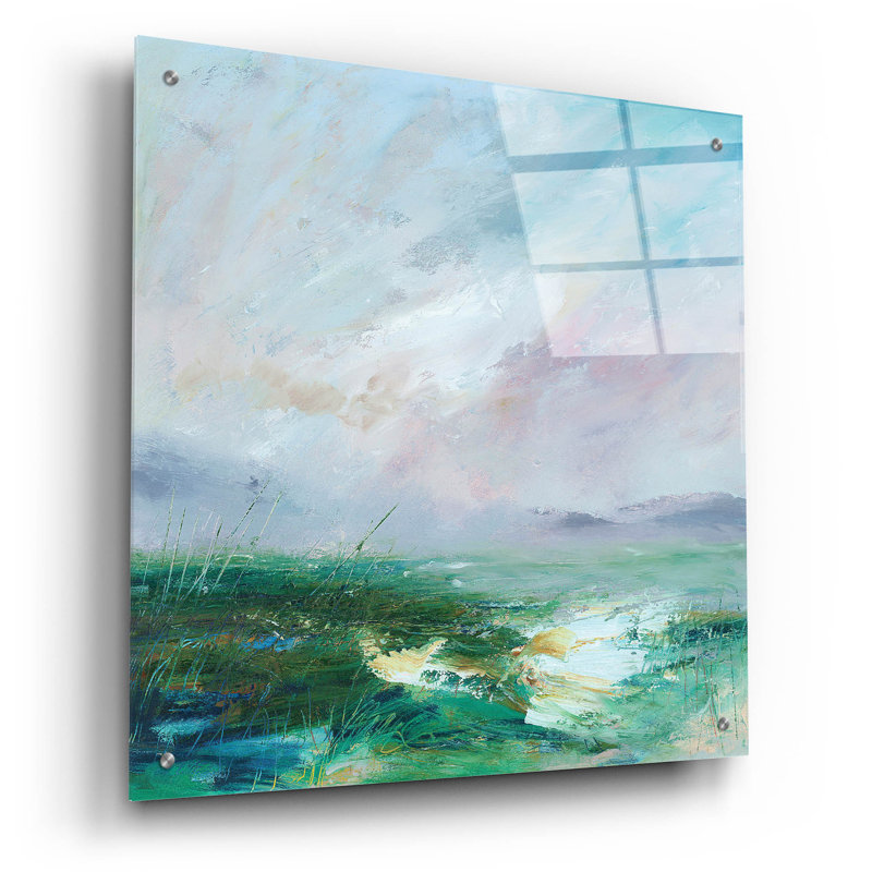 Art mural épique «Gust On The Loch» par Lesley Birch, 24 po x 24 po, H 24 po x l 24 po