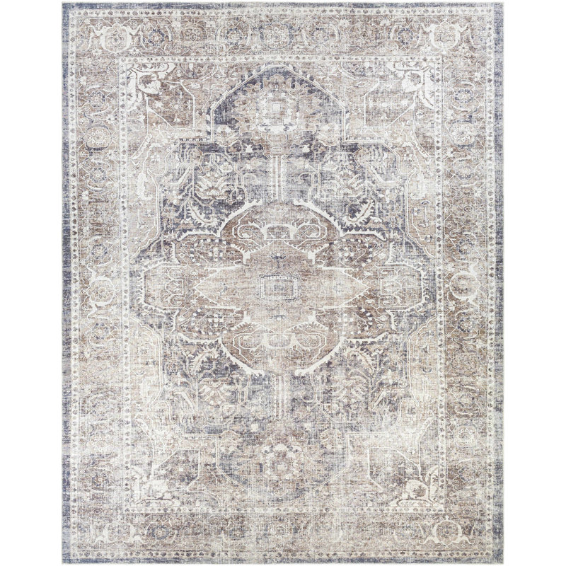 Glendale Heights Washable Oriental Indoor Rug, Rectangle 7'10" x 10'2"