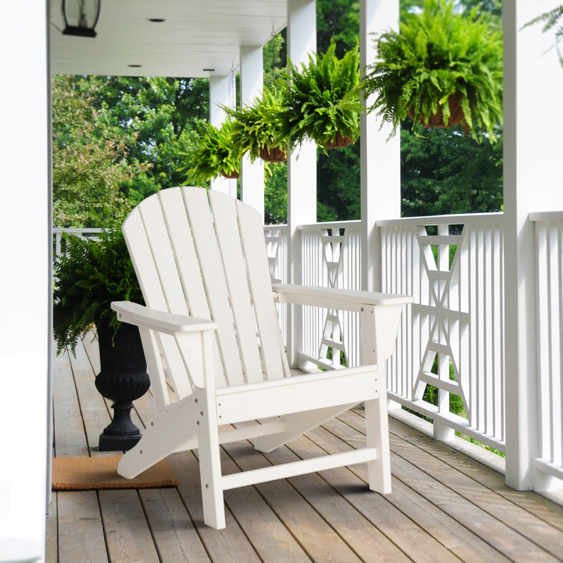 Chaise Adirondack d'extérieur Muirhead, Blanc