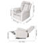 75cm Wide Chenille Wall Recliner Standard Recliner-432259149