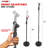 5 Core Universal Microphone Stand Height Adjustable 35 to 57" Round Base Floor Mic Holder Metal Build