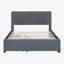 Lit plateforme tapissier avec 2 tiroirs et 1 lit gigogne Zarita-1491366607-1491366601