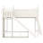 Full Solid Wood Loft Bed with Storage, Wardrobe, Detachable Slide & Ladder, Beige-114218325-114218329