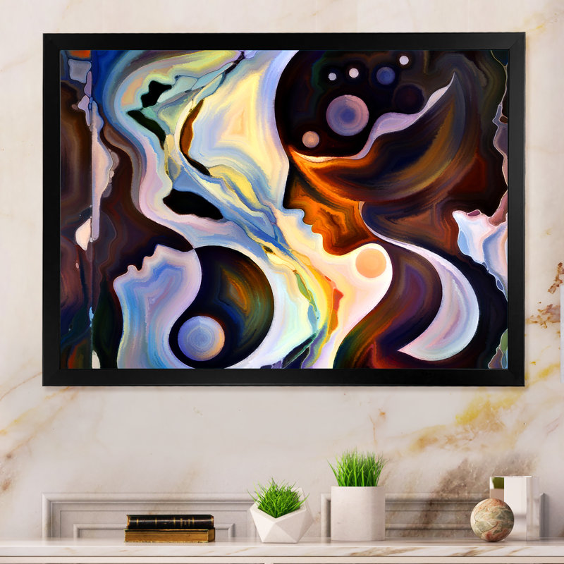 Synergies of Inner - Reproduction de photo sur toile, Cadre noir, H 30 po x l 40 po x P 1,5 po