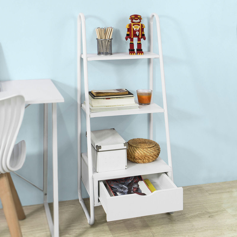 Carstens 115cm H x 44cm W Ladder Bookcase