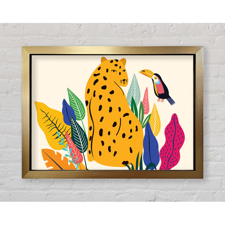 Mid Century Leopard - Single Picture Frame Print