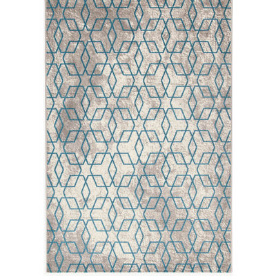 Rectangle Geometric Area Rug