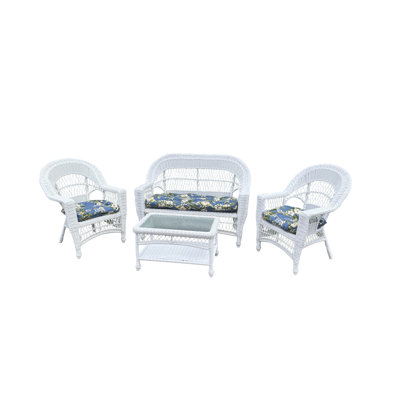 Camacho Lounge Sunbrella Seating Group with Cushions