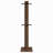 Walnut Engineered Wood Coat Rack
