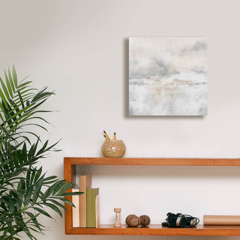 «Seaside View» par Ashley Bradley, art mural sur toile, H 12 po x l 12 po x P 0,75 po