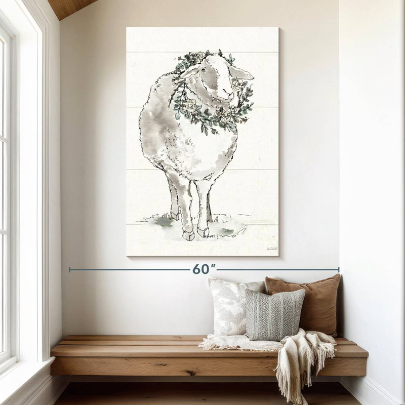 Brampt Modern Farmhouse XI, 51" H x 34" W