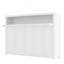 Lit escamotable simple avec tablettes, lit escamotable en métal au design pliable et peu encombrant, blanc