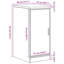 Solid Wood Single Storage Cabinet ( 85cm H x 40cm W x 51cm D)-1823881575