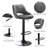 Newville Swivel Upholstered Adjustable Height Counter Stool with Metal Frame-869242691