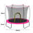 YC 55 inch trampoline spring- darkpink