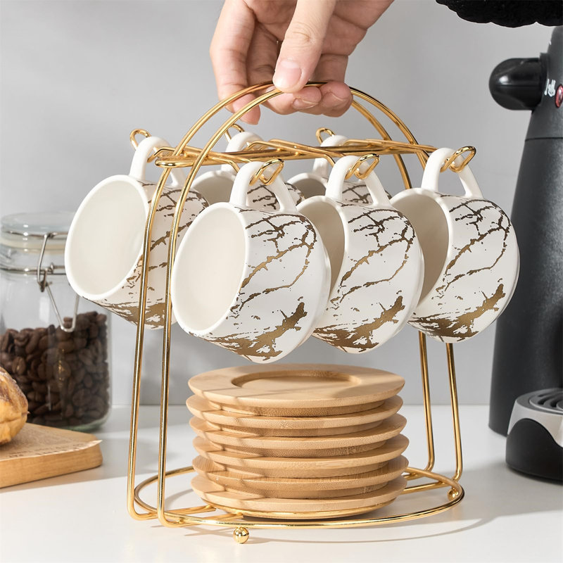 Tasse à café en céramique / porcelaine, Blanc