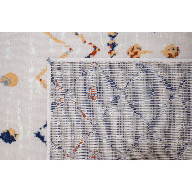 Geometric Indoor Rug, Rectangle 2' x 4'