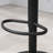 Kadaysha Swivel Upholstered Adjustable Height Counter Stool with Metal Frame-1098845285
