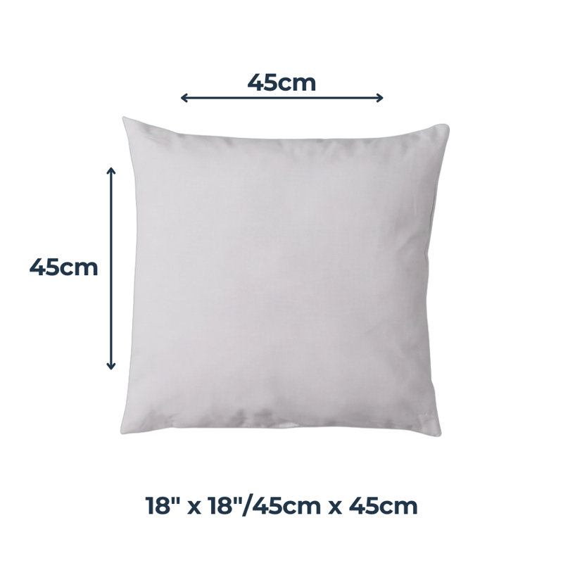 White Square Throw Pillow Insert Pillow Insert, Square 45cm