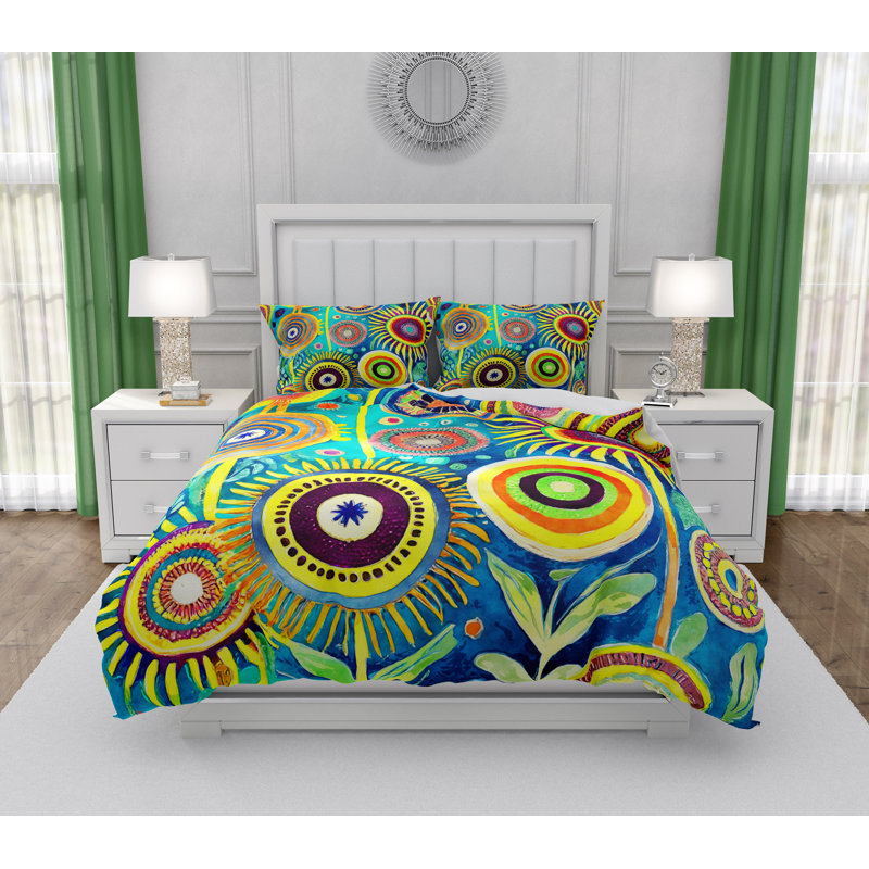 Abstract Duvet Cover, King Duvet Cover + 2 King Shams