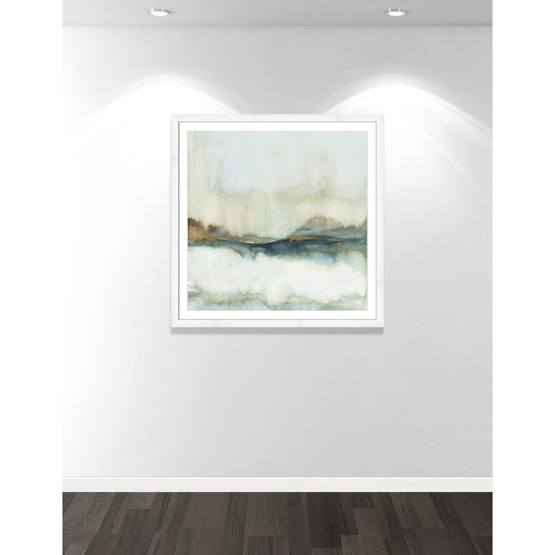 Land Reflection - Square Collection Print by Allison Pearce, White, 42.5" H x 42.5" W