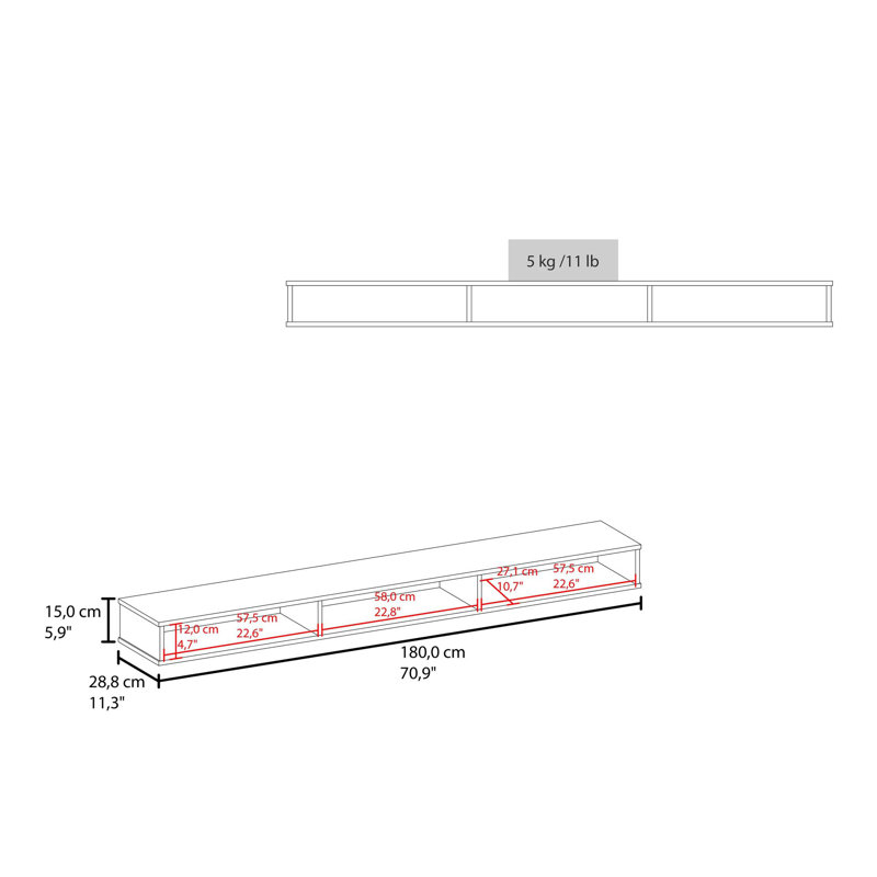 TV Stand With Open Storage