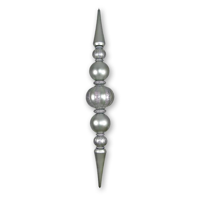 Giant Finial Ornament, Argent argent