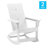 Indoor/Outdoor modern 2-Slat Adirondack Poly Resin Rockers - Set of 2-1359785304