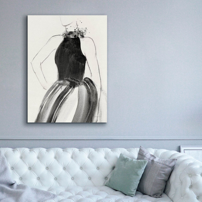 Art mural sur toile Epic Graffiti «Fashionista 2» par Albena Hristova, H 54 po x l 40 po x P 1,5 po