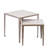 Set Of 2 Iron Nesting Tables With Porcelain Tops
