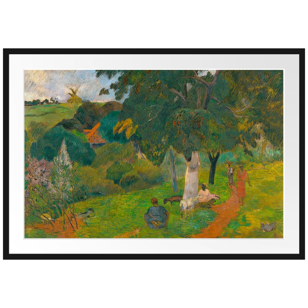 Gerahmter Kunstdruck Coming and Goingmartinique von Paul Gauguin