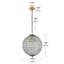 Luminaire suspendu sphérique en métal à intensité variable Tessanne-746821457-746821463
