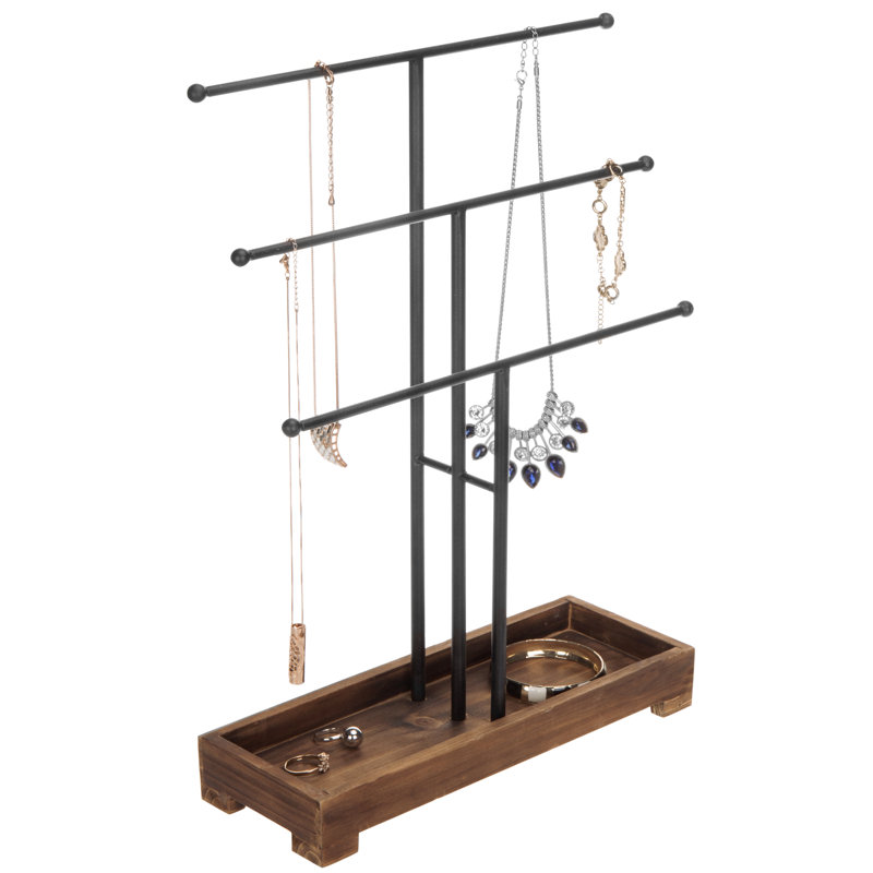 Wood Tray Jewellery Stand
