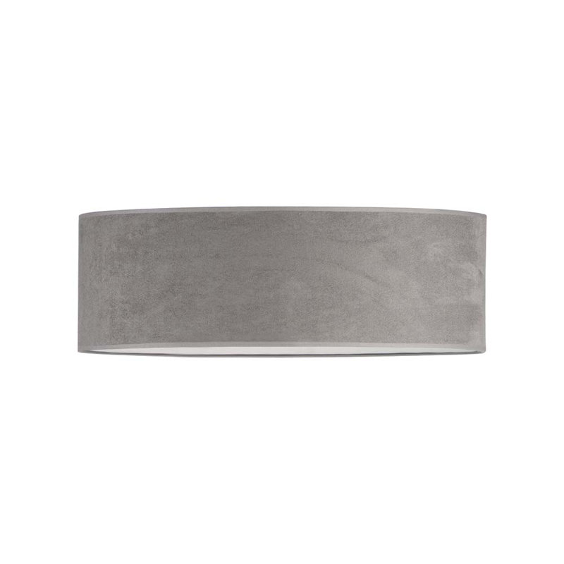 Aizah Fabric Flush Mount, Gray White