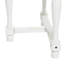 Table d'appoint blanche avec plateau en bois brun Merdi