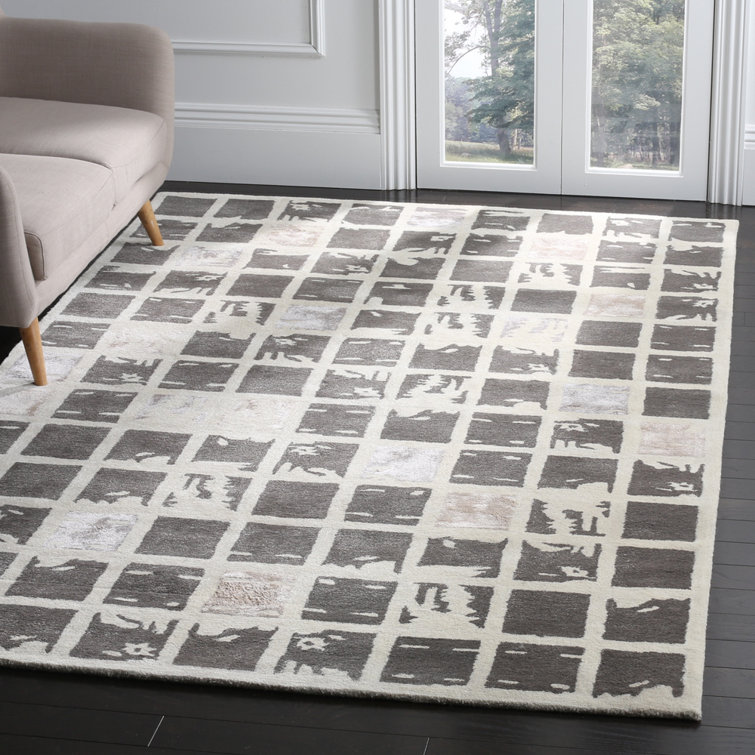 Jefferson Hand Tufted Wool Geometric Rug