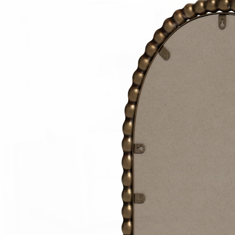 Miroir rétro Iron Art, effet antique, suspension murale, Doré