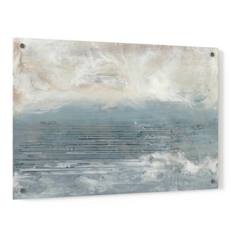 " Pale Blue I " by Lila Bramma, 24" H x 36" W x 0.2" D