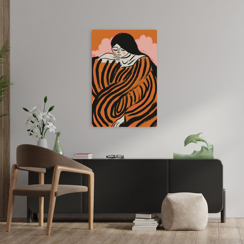 Esmeralda, art contemporain abstrait, impression murale, 36" H x 24" W
