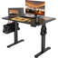 Electric Height Adjustable Standing Desk with Hooks-2136483649-2131005444
