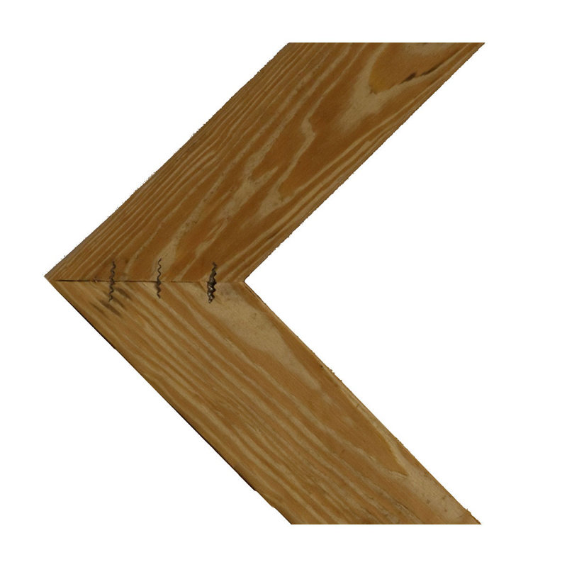Décoration murale rétro à chevrons campagnards, H 12 po x l 11 po x P 0,75 po, Bois de grange naturel