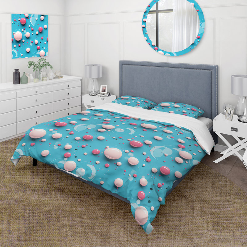 Literie Popart Bubblegum Mirage III, Housse de couette simple + 1 taie décorative stan